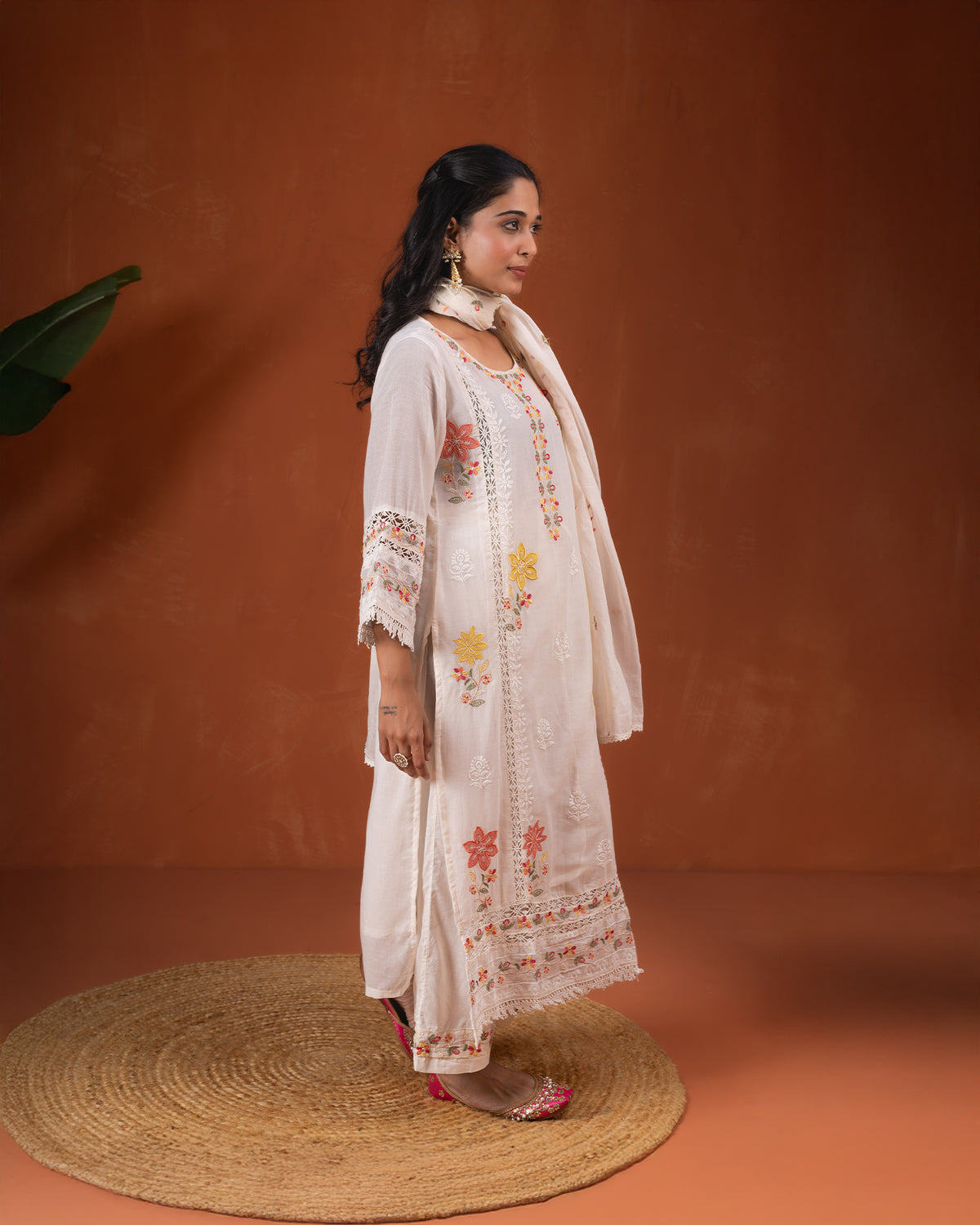 Meenakari Cotton Suit Set