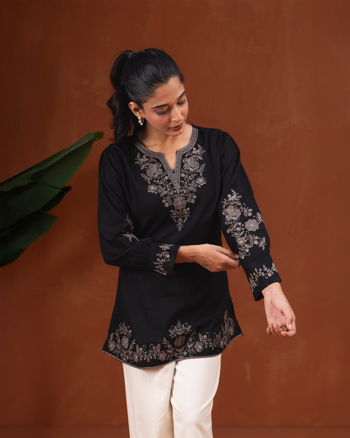 Onyx Cotton Short Kurti