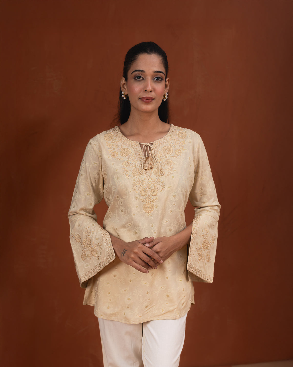 Mauktika Cotton Short Kurti