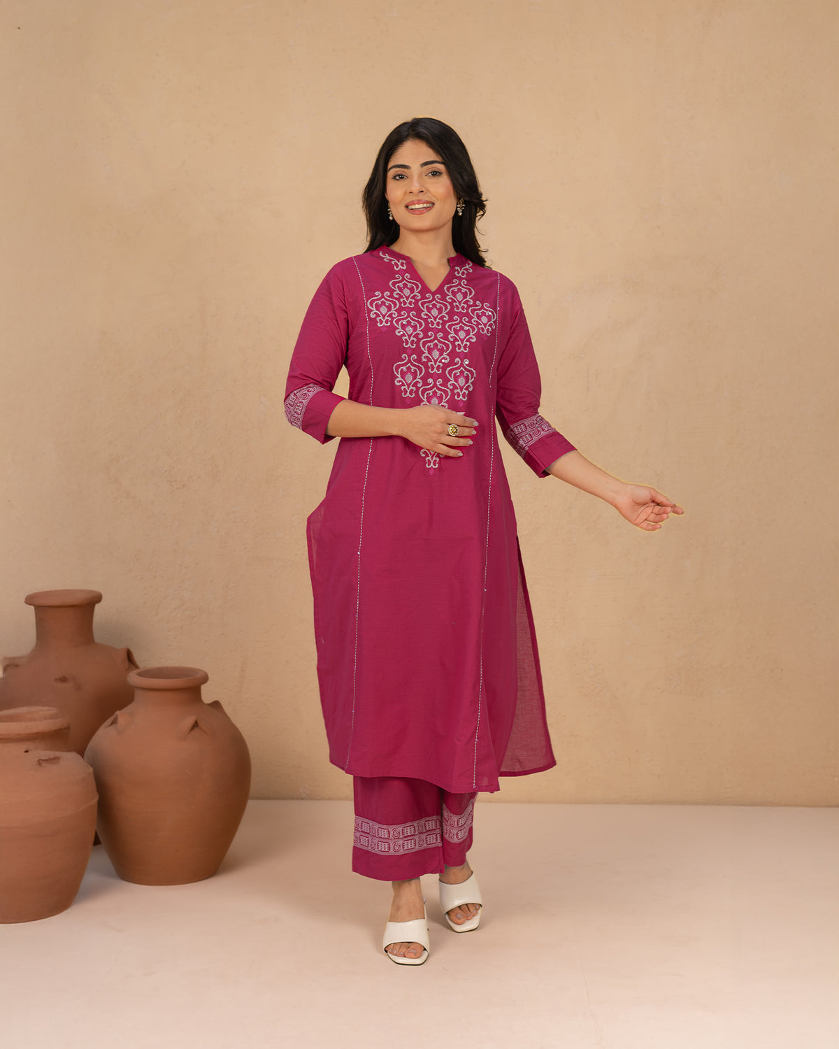 Padmaraga Cotton Suit Set