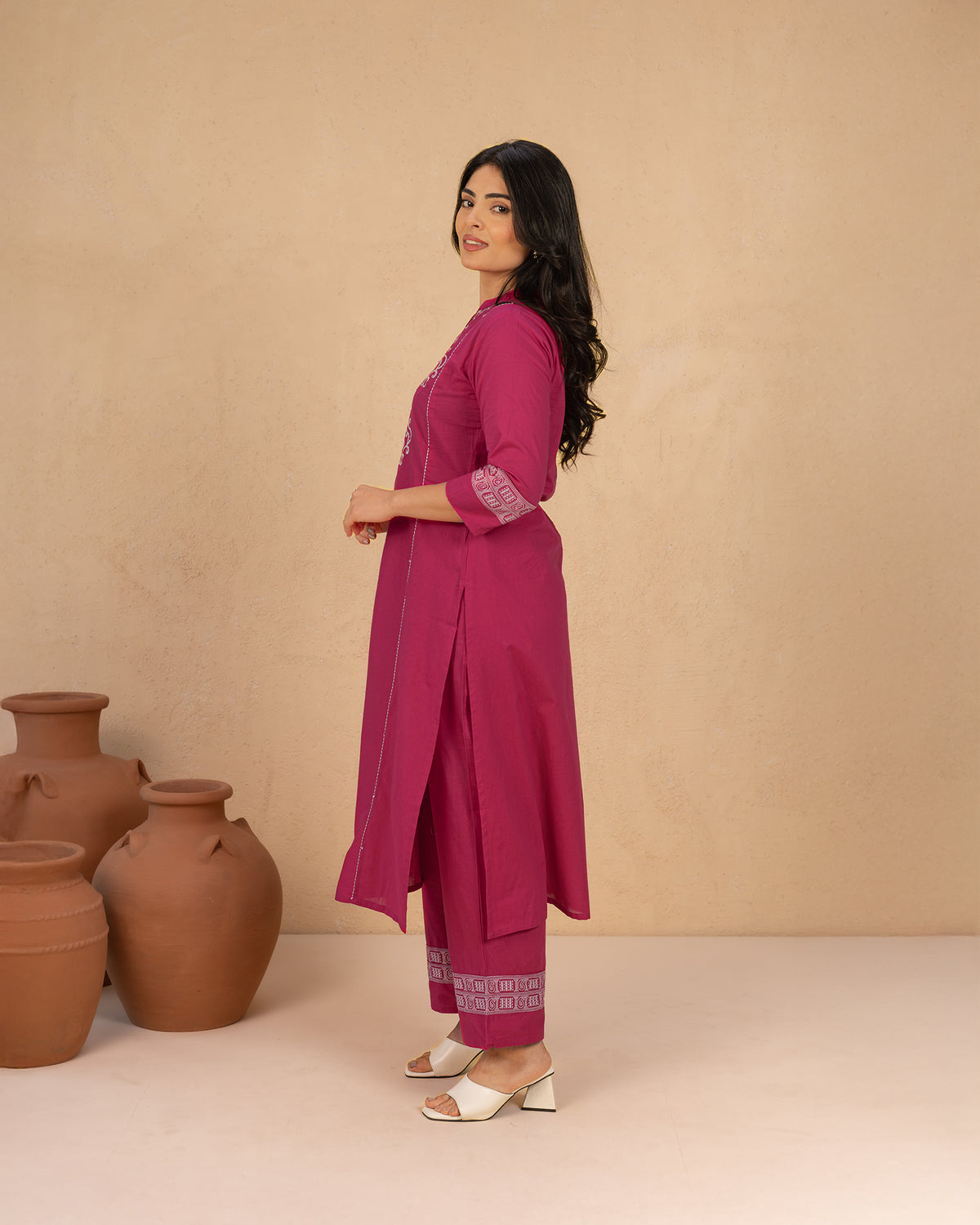 Padmaraga Cotton Suit Set