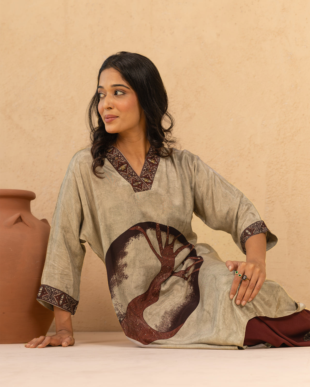 Aqeeq Silk Co-ord Set