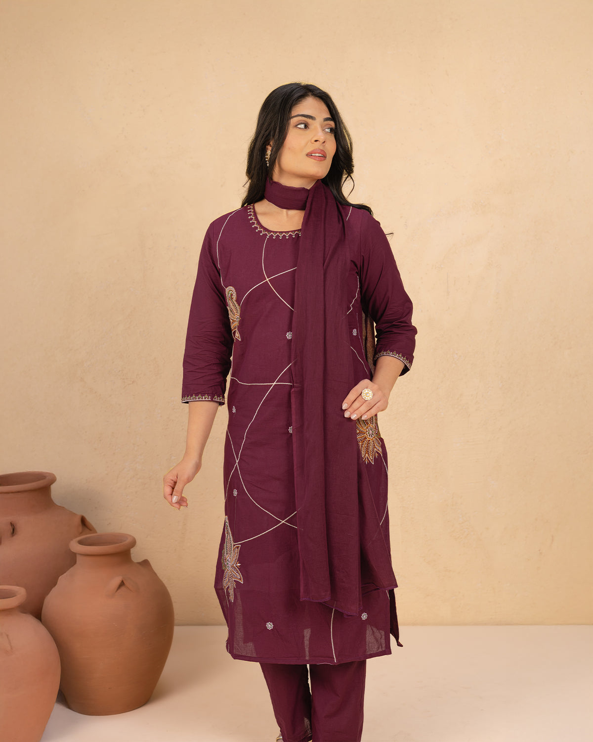 Tamraja Cotton Suit Set