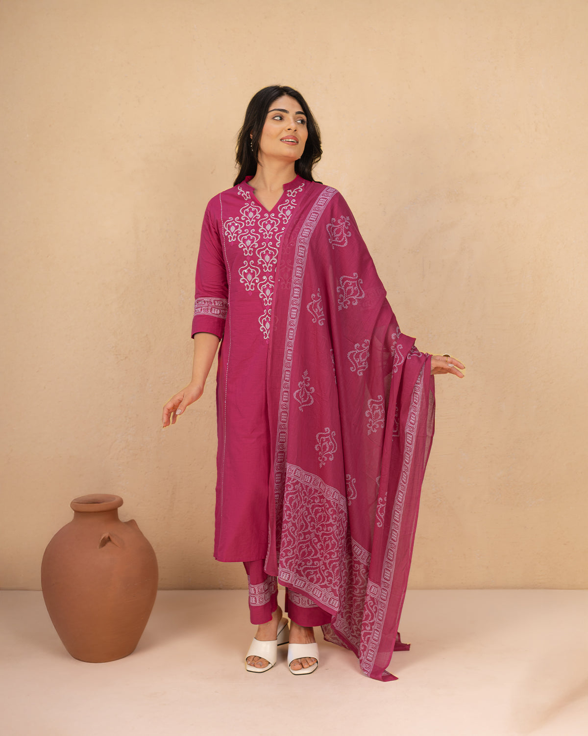 Padmaraga Cotton Suit Set