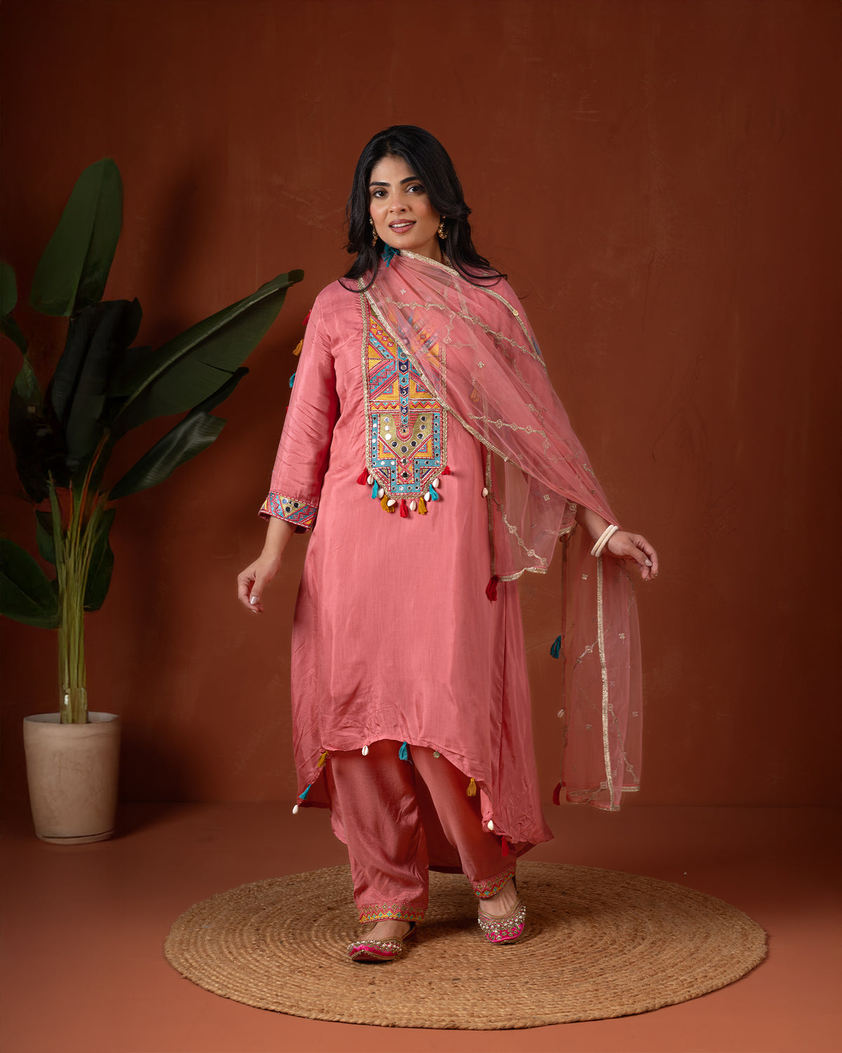 Ratnavali Crepe Tissue Suit Set